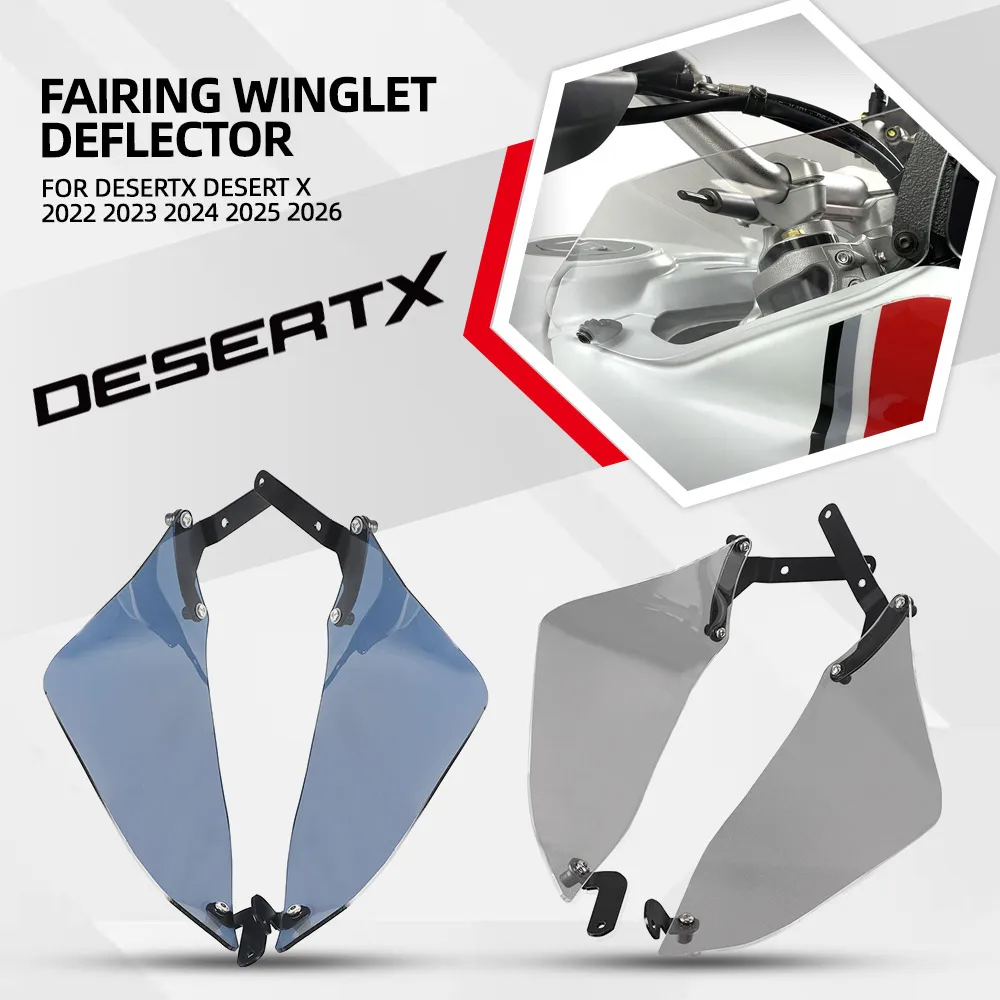 For Ducati DesertX Desert X 2022 2023 2024 2025 2026 Side Wind Deflector Front Windshield Windscreen Ventilation Panels Desert-X