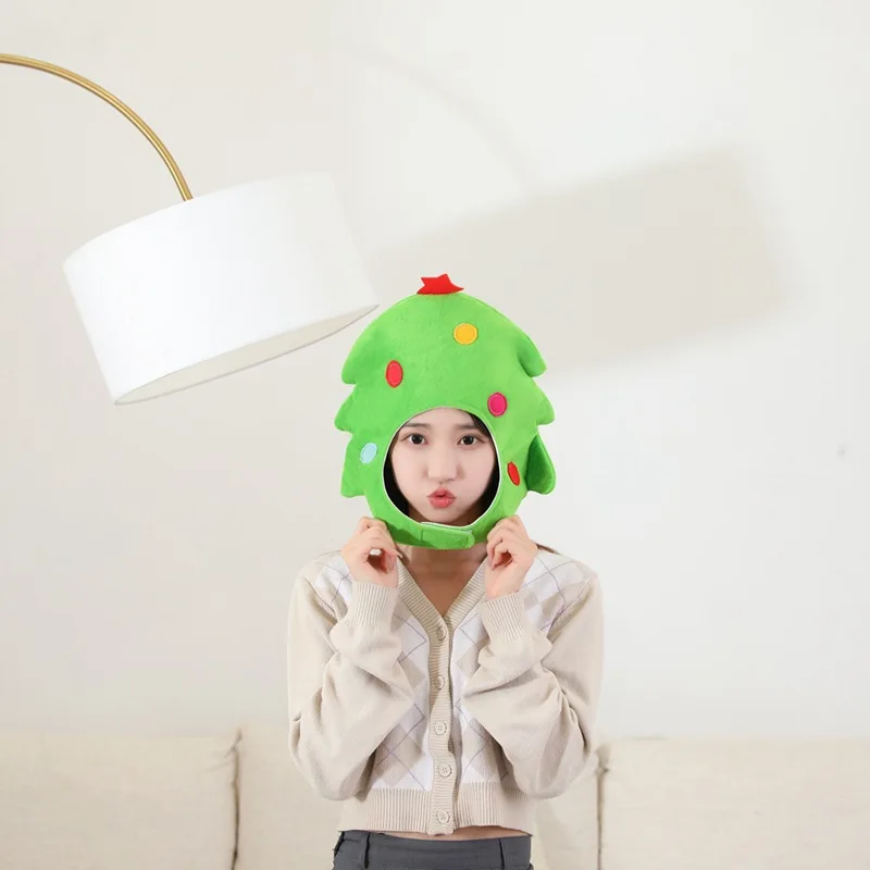 Christmas Hat Christmas Tree  Head Hat Cute  Gift Party Photo Dress Up Shopping Prop