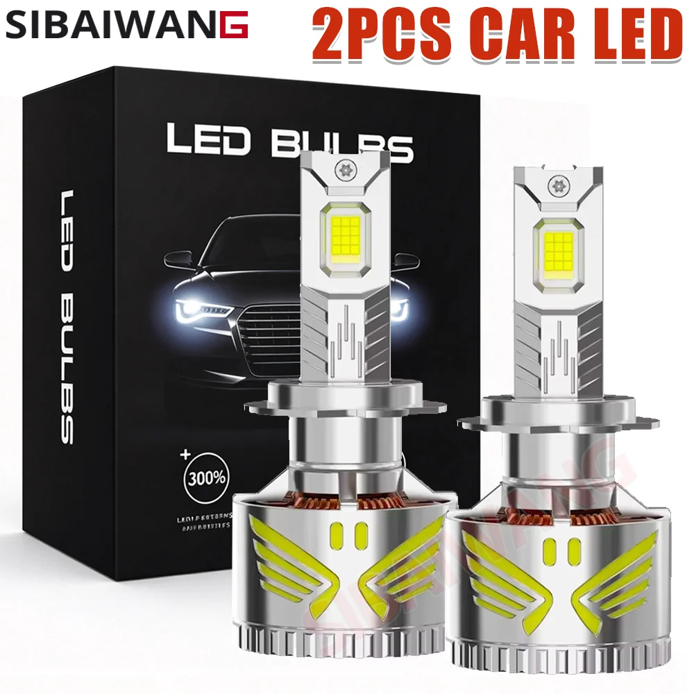 SIBAIWANG Car H7 H4 LED Headlight Bulbs 6000K White Auto Head Lamp H1 H11 Led 9005 9006 9012 HB4 Light for Automobile Headlight