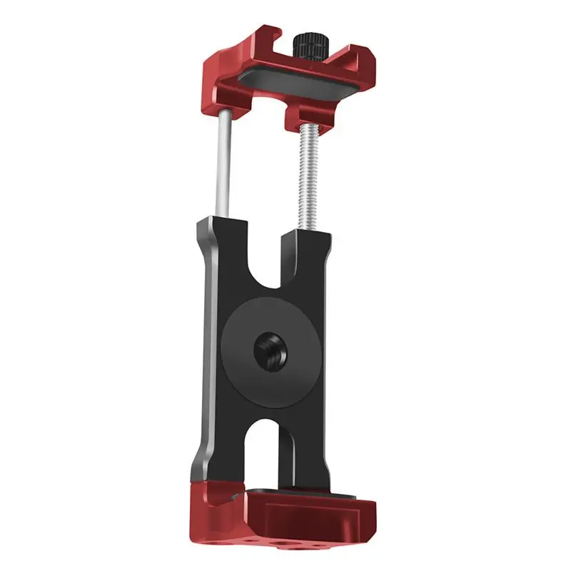 Aluminum Alloy Mobile Phone Clip Clamp Monitor Bracket Holder with 1/4