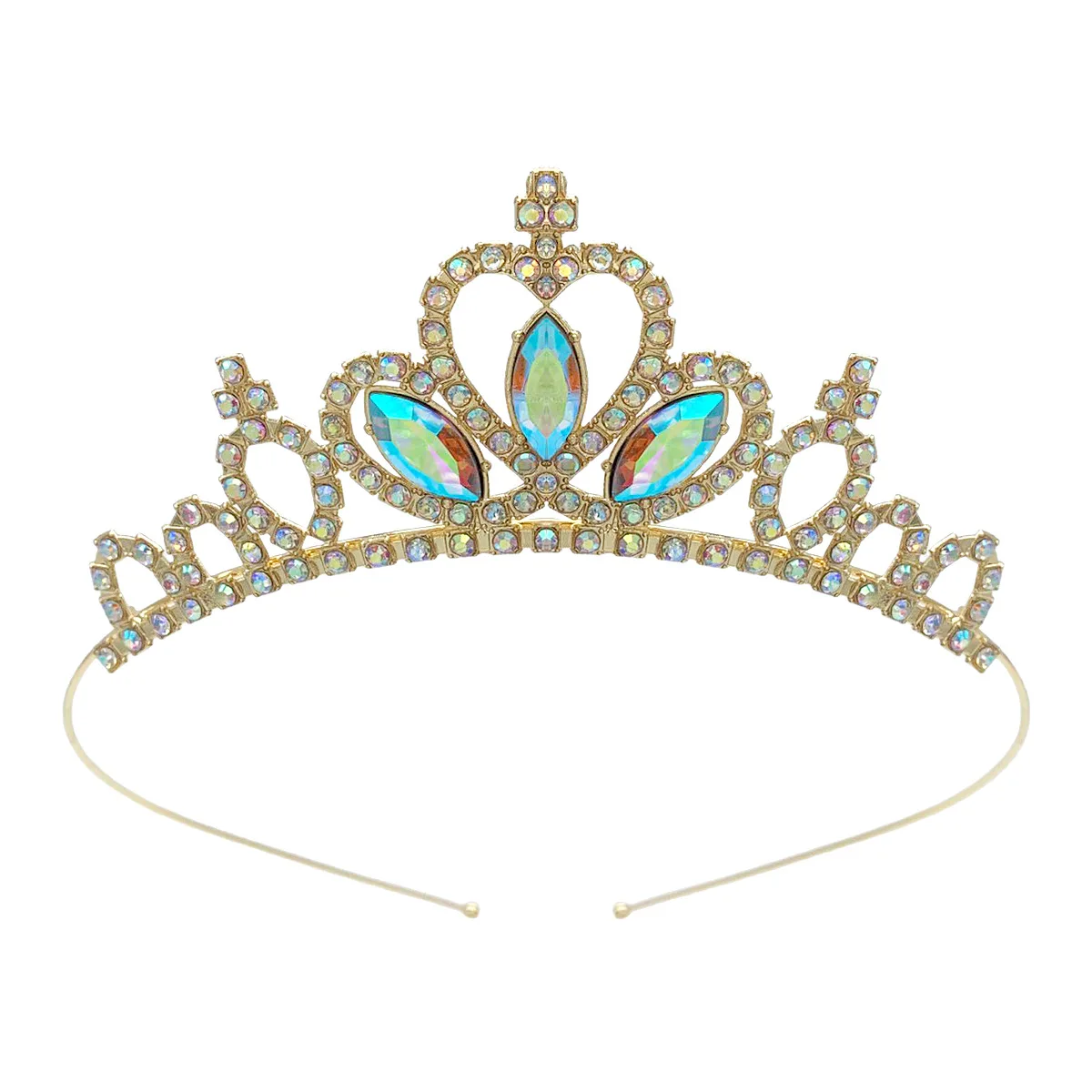 Princess Cute Crown Headwear Girl's Birthday Gift Hair Accessorie Fashion Headband Crown Wedding Party Accessiories Hair Jewelry image 4