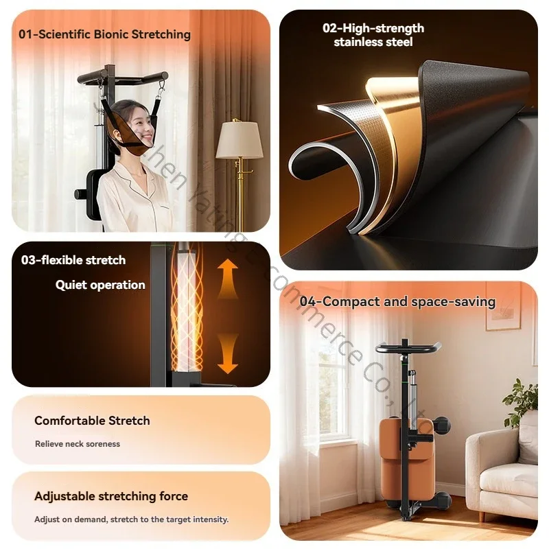 New Electric Neck Traction Chair Correction Chiropractic Exercise Protection Hanging Lumbar Spine Anti-resistance Stretching