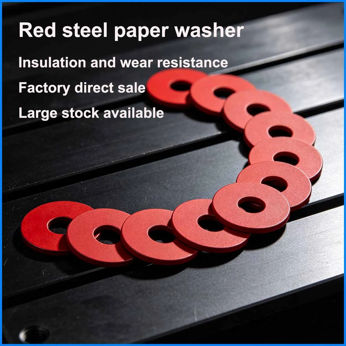 Red steel paper flat washer / Insulated Meson Card Paper Gasket M2M2.5M3M4M6M8M10-M20
