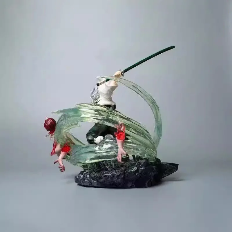 

Wind Pillar Sanemi Shinazugawa GK Statue Demon Slayer LED Light Up Figure Resin Model Anime Collectible Desk Decor