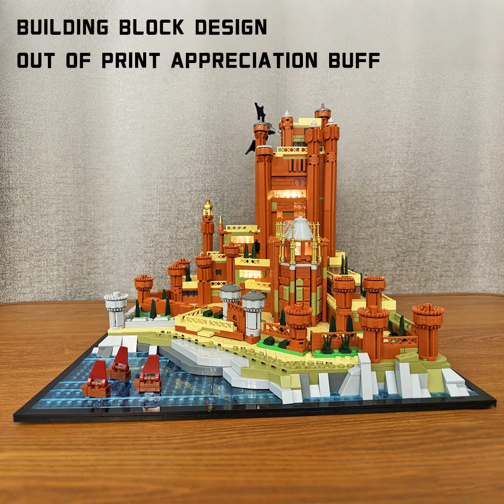 

Конструктор «Замок Скарлет» из серии «ТВ-сериалы», сложные сборные модули, декоративные элементы, кирпичики, рождественские игрушки, подарки для украшения комнаты