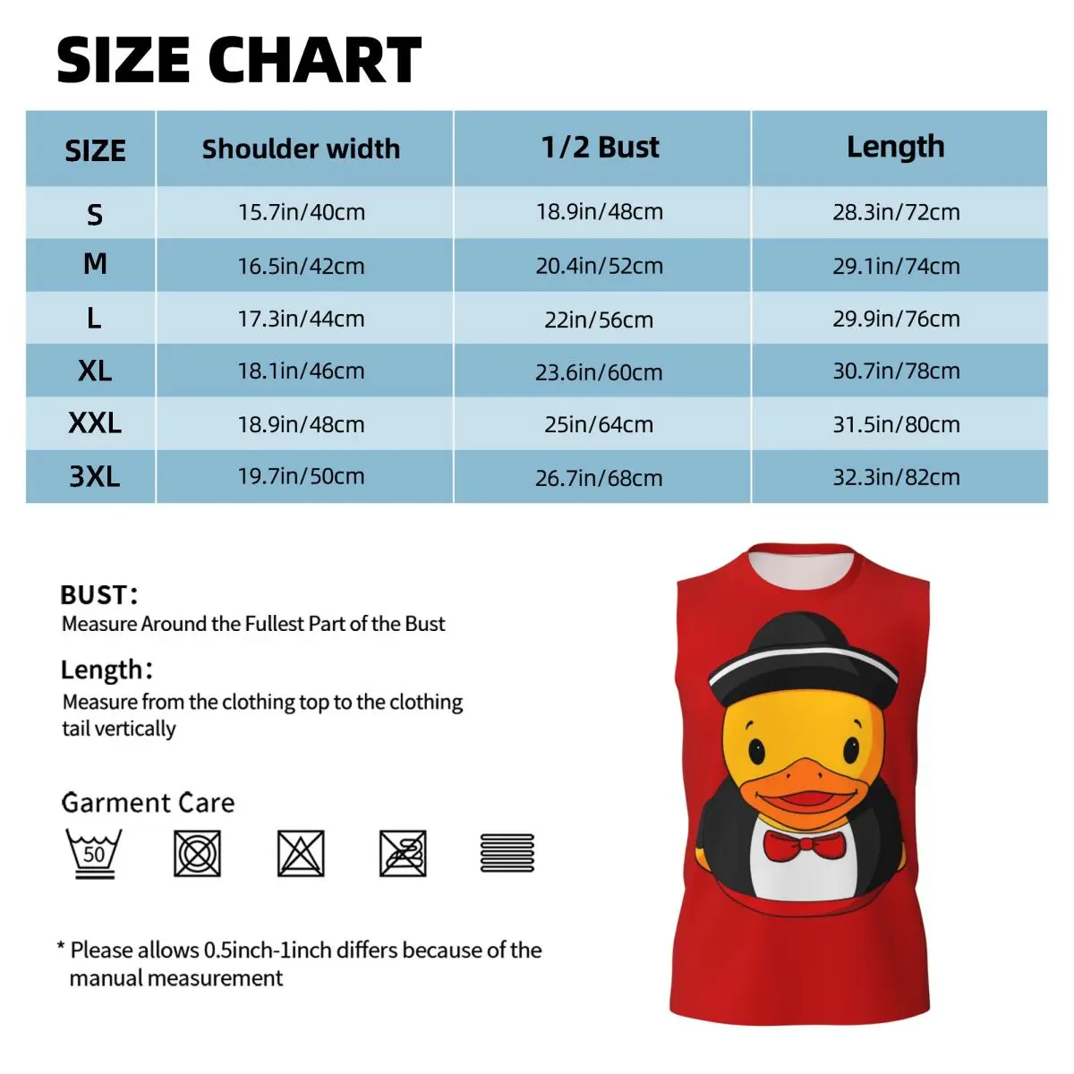 Mariachi Rubber Duck Men Printed Sleeveless T-shirt Casual Hip Hop Street Style Beach Holiday Tank Tops