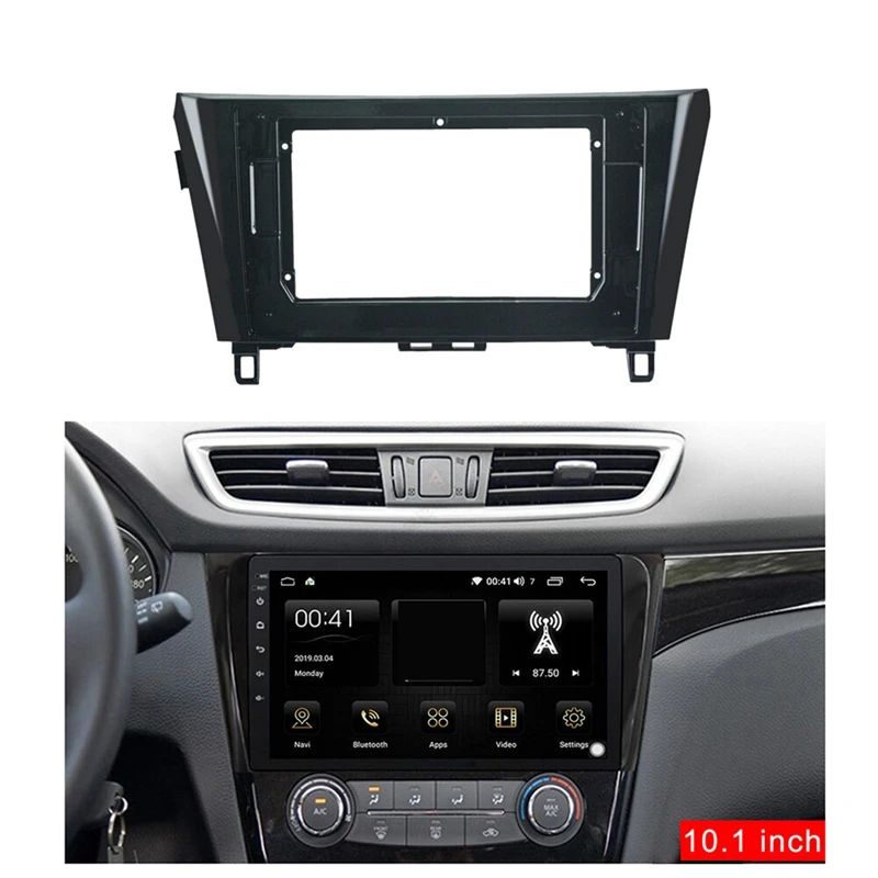 2Din 10.1 Inch Car Control Radio Stereo Panel Dash Frame For NISSAN Qashqai X-Trail 2014-2019 Fascia Dash Frame