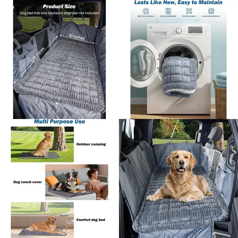 

Нескользящий коврик для животных на заднее сиденье автомобиля, моющийся дорожный коврик для собак, с возможностью индивидуальной настройки