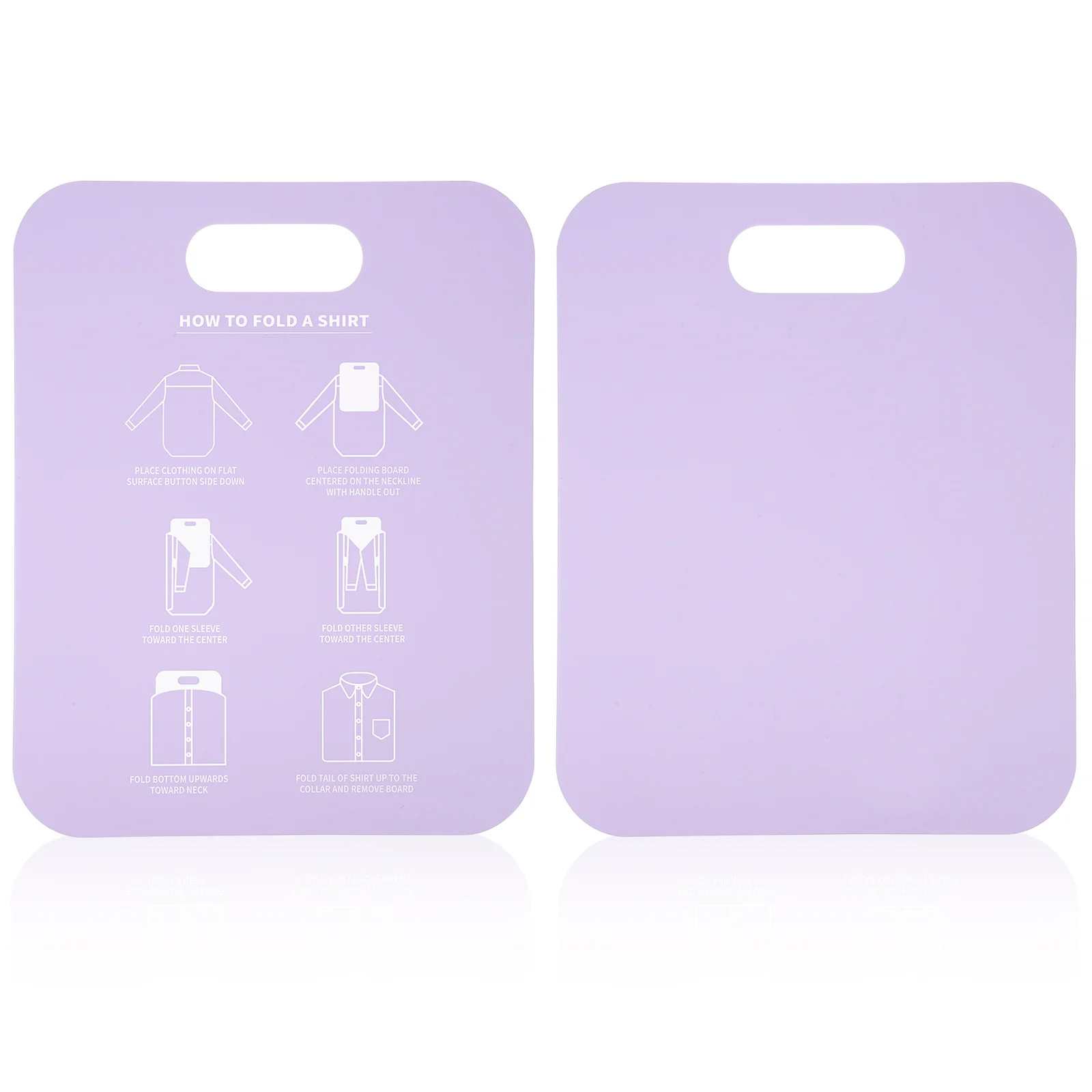 2 Pcs Shirt Folding Board PP Liner for Garment Folder Toy Tools Wrapping Cardboard Coat Hangers Form Lining Dividing