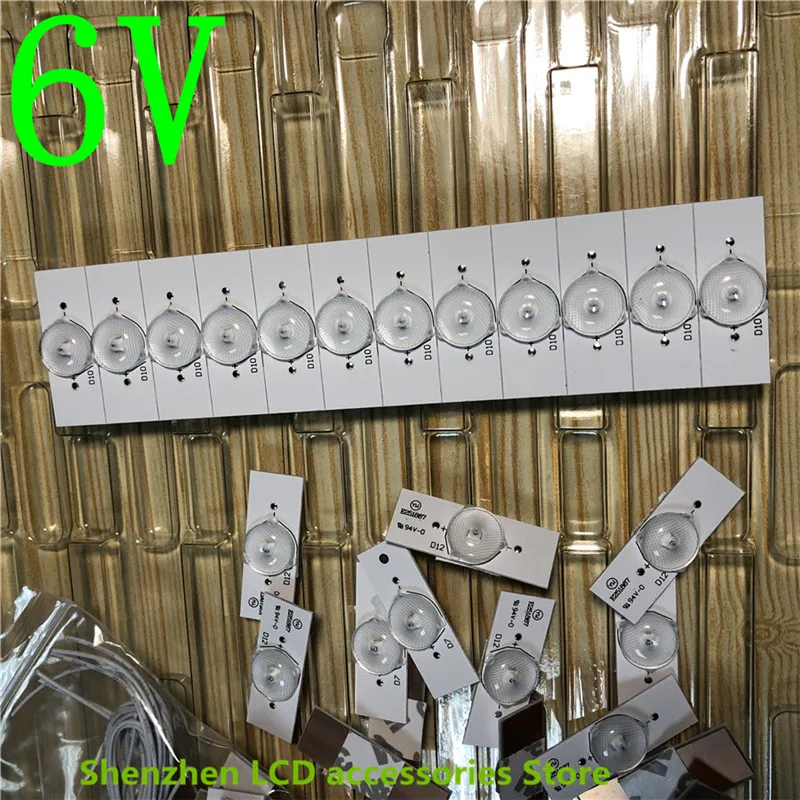 50 Pezzi/lottp 15 17 19 22 24 pollici 27 pollici modificato Kit LED TV LCD 3V 6V monitor retroilluminazione a LED riparazione utilizzando perline lampada 100% NUOVO
