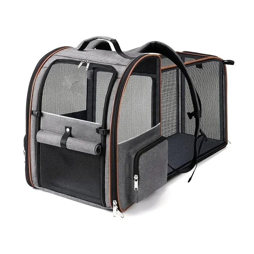 

Expandable Pet Carrier Backpack For Small Cats And Dogs Airline Approved Foldable Dog Carrier With Comfortable Inner Padding