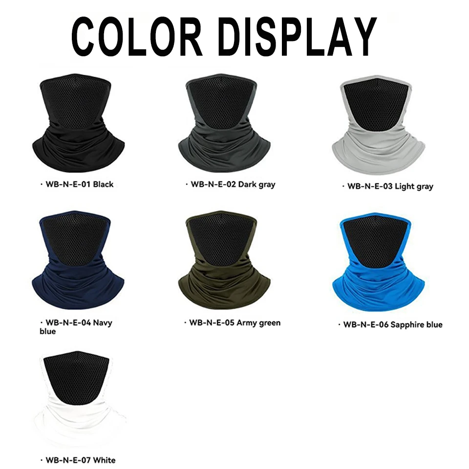 NOFOXO Summer UV Protection Face Mask Breathable Bandana  Outdoor Mens Hiking Cycling Mask Scarf Breathable Neck Gaiter Sport image 5