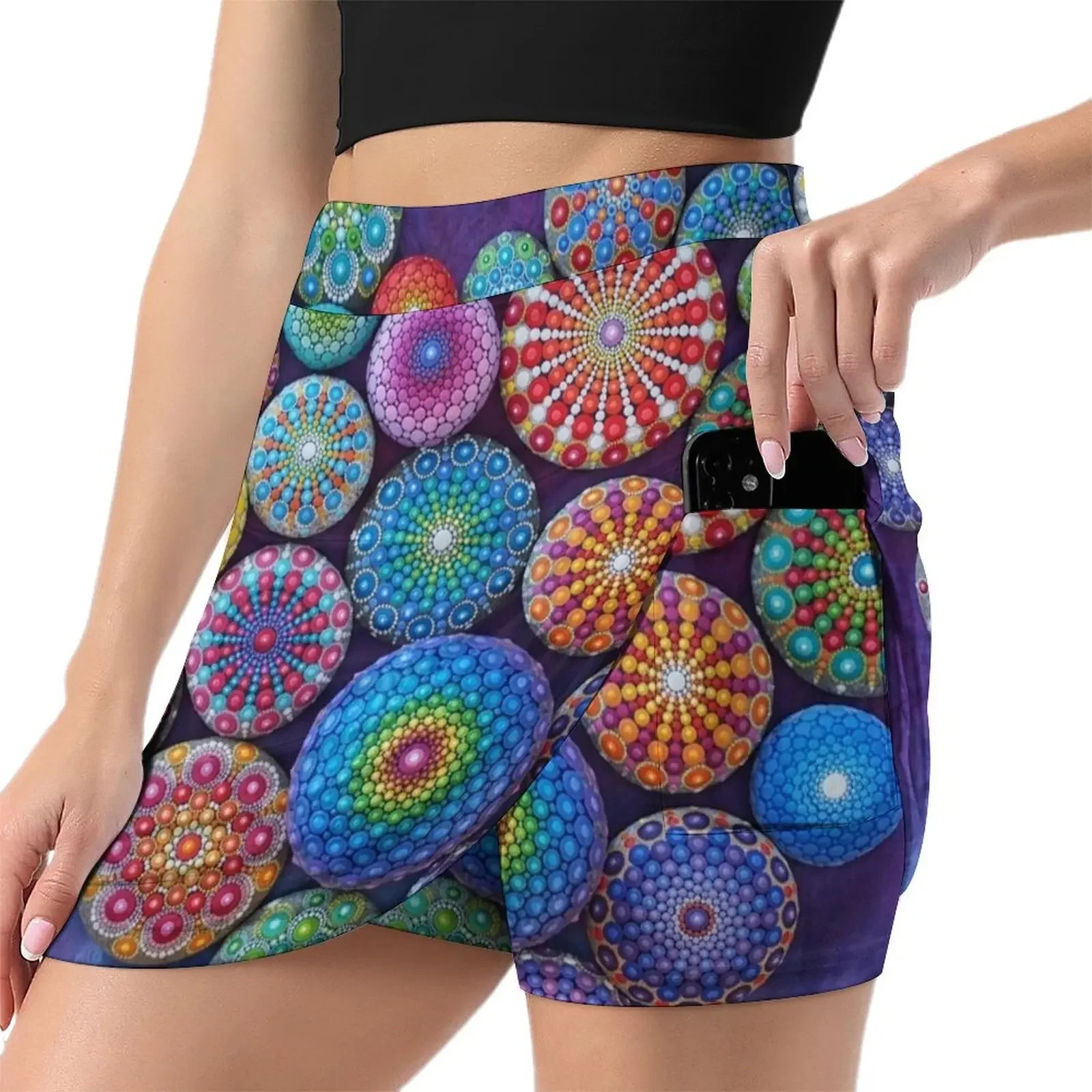 Love Rocks Mandala Stone Collection by Elspeth McLean Mini Skirt korean ladies summer new in clothes