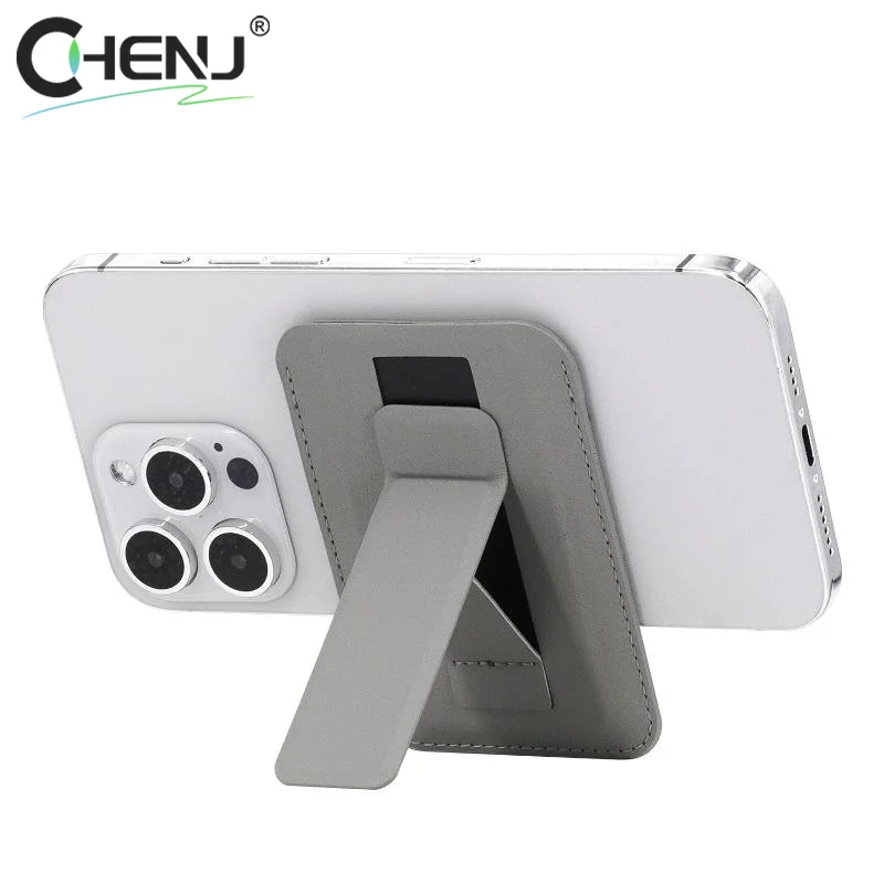 磁気カードホルダー Pu レザー財布ケースユニバーサル電話カードポケットカバー Magsafe 磁気カードホルダー電話スタンド