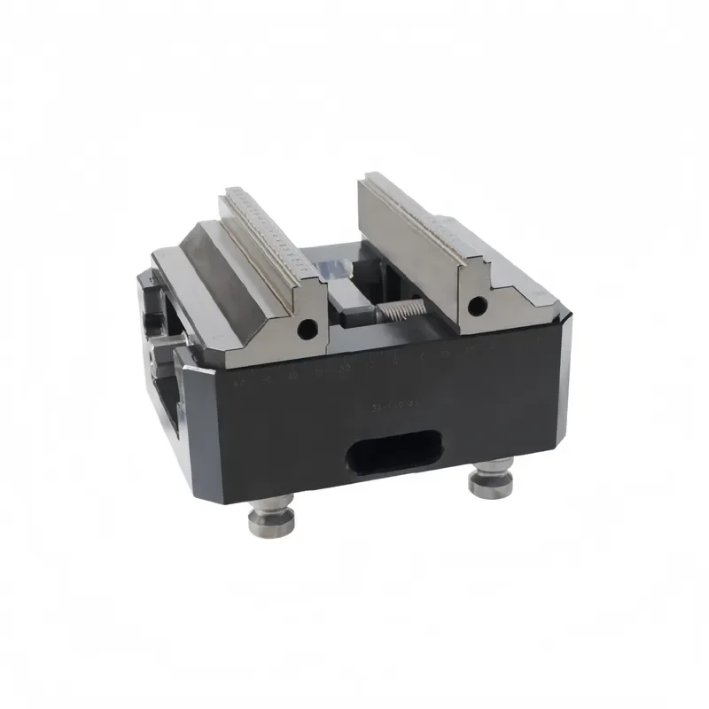 125mm Self Centering Bench Vise Heavy Duty Desktop Vice with 155mm Max Clamping Width High Precision 0.02mm for Workshop DIY