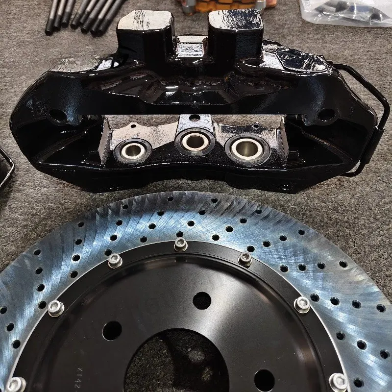 Upgrade Big Brake 6 Pot Caliper v6 Kit Customizable rotor style for M3 E92 E60 E46 E39 E30 E90 F10 F18 F20 F22 F30 F35 F36