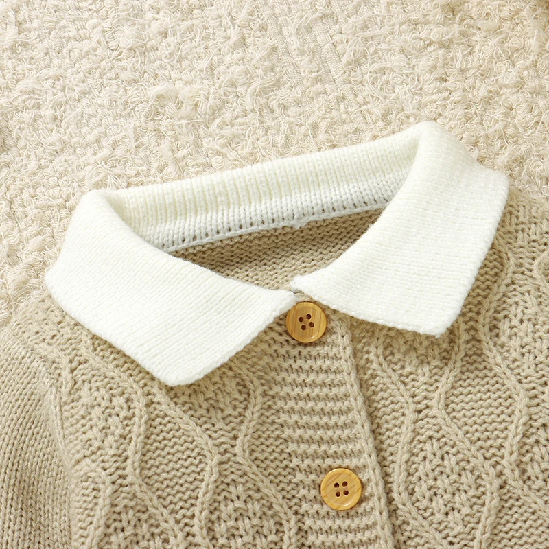 Baby Rompers Clothes Autumn Winter Turtle Neck Full Sleeves Knit Newborn Boys Gentleman Style Jumpsuits Playsuits Infant Outfits