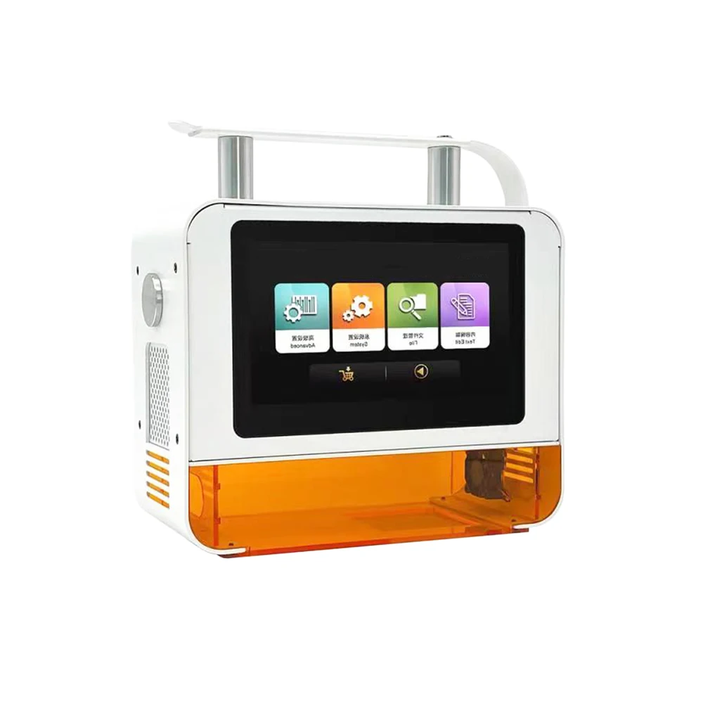 Mini 20W Laser Handheld Metal Pattern Fiber Marking Machine Small Carbon Stainless Steel Logo Engraver Supports AI DXF DWG