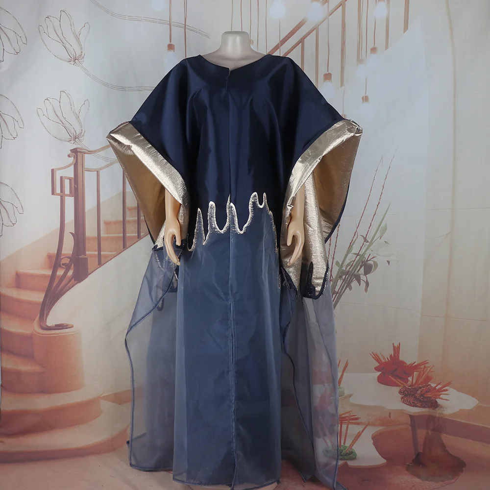 Modische Afrikanische Kleidung Boubou Damenkleid Luxuriöser Afrikanischer Stoff mit Stickerei-Dekoration Damenmode – Detail 20