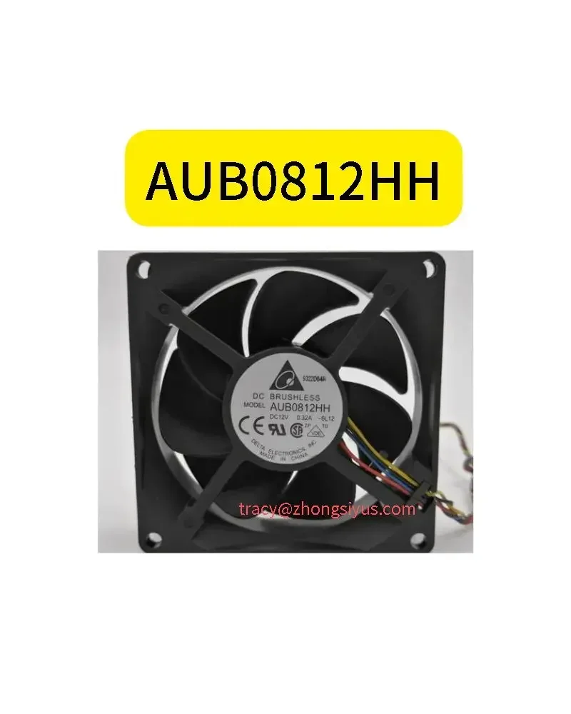 

New AUB0812HH 12V 0.32A 8025 8CM 4-wire temperature control case cooling fan Functional testing is intact