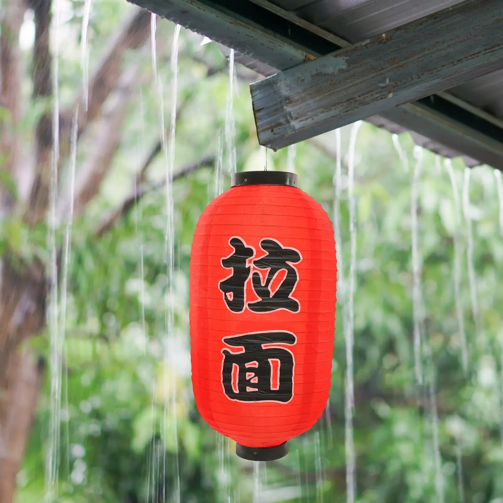 

3Sets Japanese Hanging Lantern Traditional Ramen Style Red Restaurant Lantern Decoration Indoor Outdoor Japanese Party Ornament