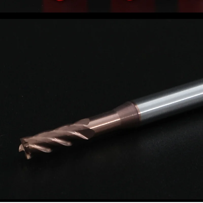 4 الناي HRC55 مايكرو نهاية مطحنة الأخدود العميق Endmill كربيد التنغستن نهاية مطحنة أدوات الكمبيوتر فريسا راوتر بت فريز قاطعة المطحنة