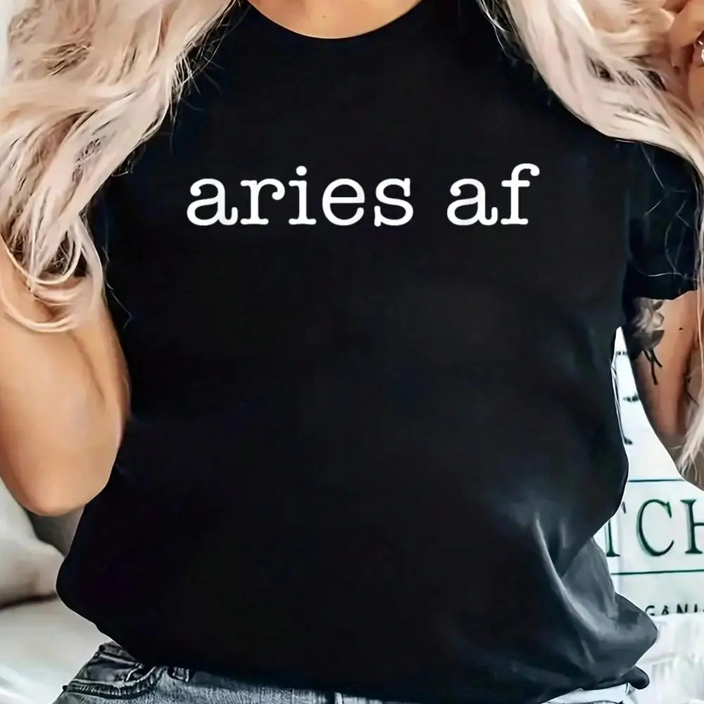 Aries Af Astrology March April Birthday Zodiac Funny T-Shirt