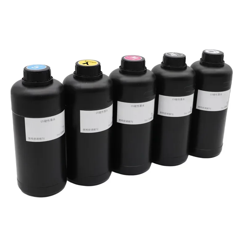 1000ML LED Curable UV Ink For Ricoh Gen3 Gen4 Gen4L Gen5 Gen5i Gen5S Gen6 G3 G4 G5 G5i G6 Printhead Rigid & Flexible Type UV Ink