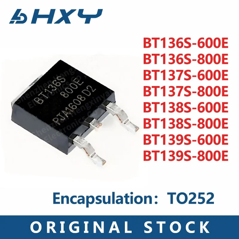 10PCS BT136S-600E BT136S-800E BT137S-600E BT137S-800E BT138S-800E BT138S-600E BT139S-600E 800E TO252 bidirectional thyristor