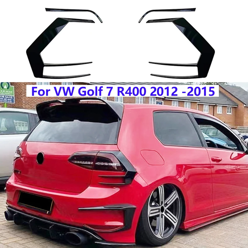 

Для VW Golf 7 R400 2012-2015 задний бампер, сплиттер, спойлер Canard, автомобильный задний ветровой нож, комплект внешней модификации, автомобильные аксессуары