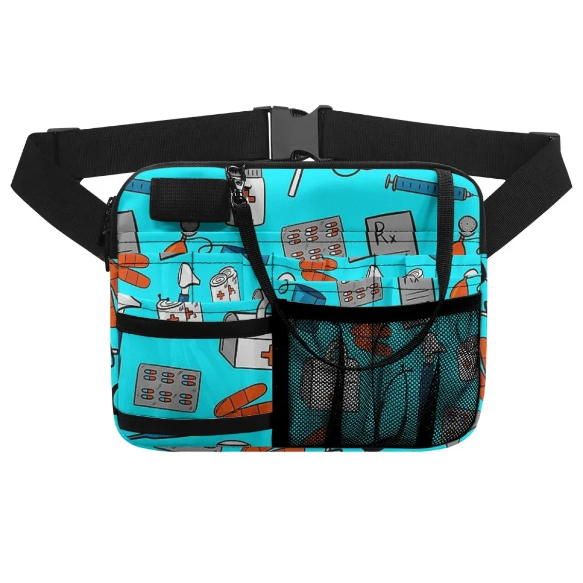 Nursing Fanny Pack Belt Organizer for Women Medical Equipment Printing Shoulder Pouch Hospital Working Pocket Waist Bags Female