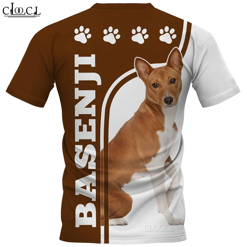 HX 2021 Newest Popular Basenji 3D Print Men Women Fashion T-shirts Harajuku Clothes Oversized Tee Shirts Tops Drop Shipping