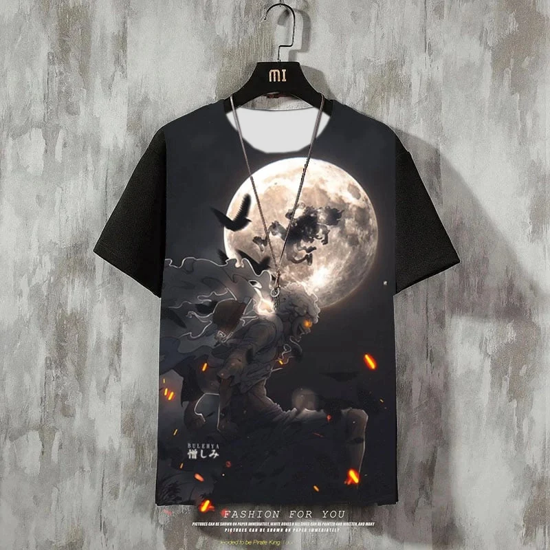 قطعة واحدة جسر بيرا قناع خنزير الفن قصيرة الأكمام تي شيرت الربيع والخريف الرجال والنساء الكبار الأطفال قصيرة الأكمام