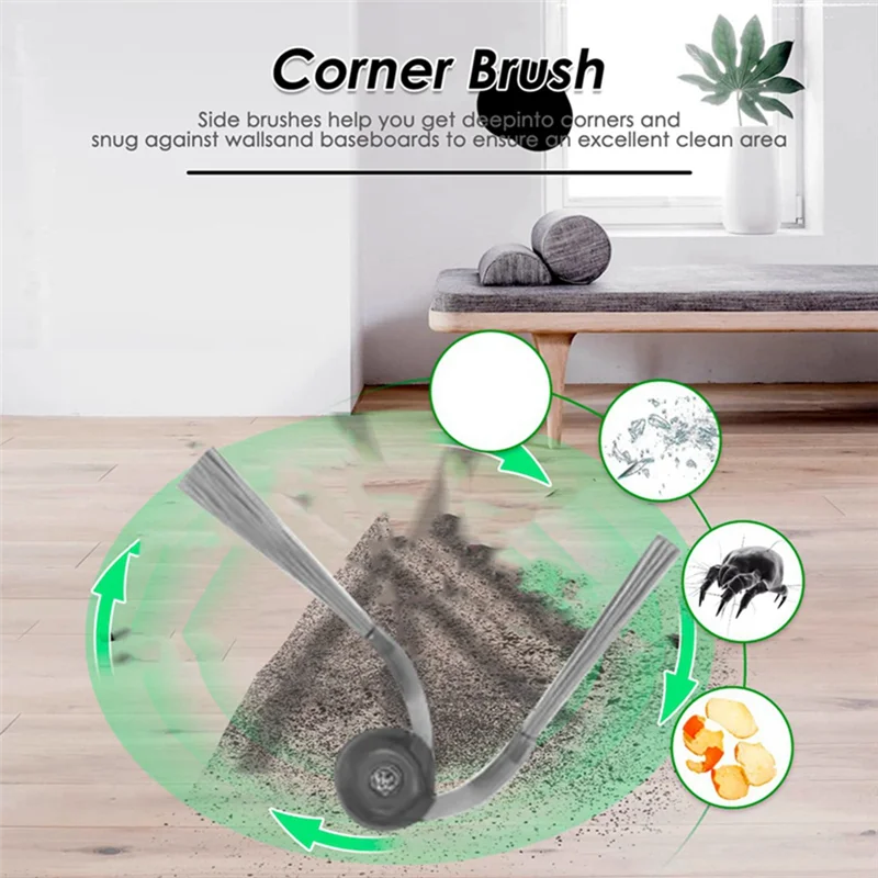 Förderung! 17PCS Für Roborock QV 35A / QR 598 / QR 798 Staubsauger Teile Wichtigsten Seite Pinsel HEPA-Filter mopp Tuch Staubbeutel