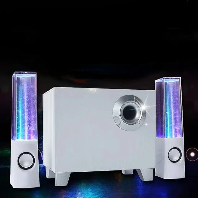 Audio desktop computer Active speaker Fountain with light Home Bluetooth subwoofer