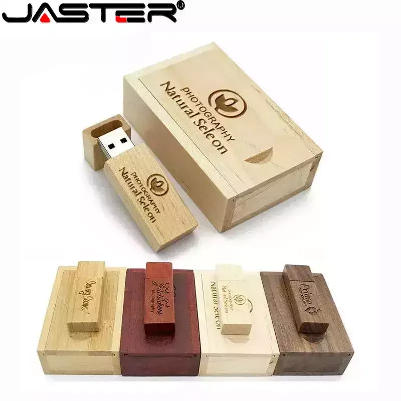 דיסק פלאש JASTER USB 2.0 בנפח 128GB מקלדת עץ 64GB 32GB מהירות גבוהה דיסק עט עם לוגו מותאם אישית בחינם 16GB מתנה יצירתית מקלדת USB