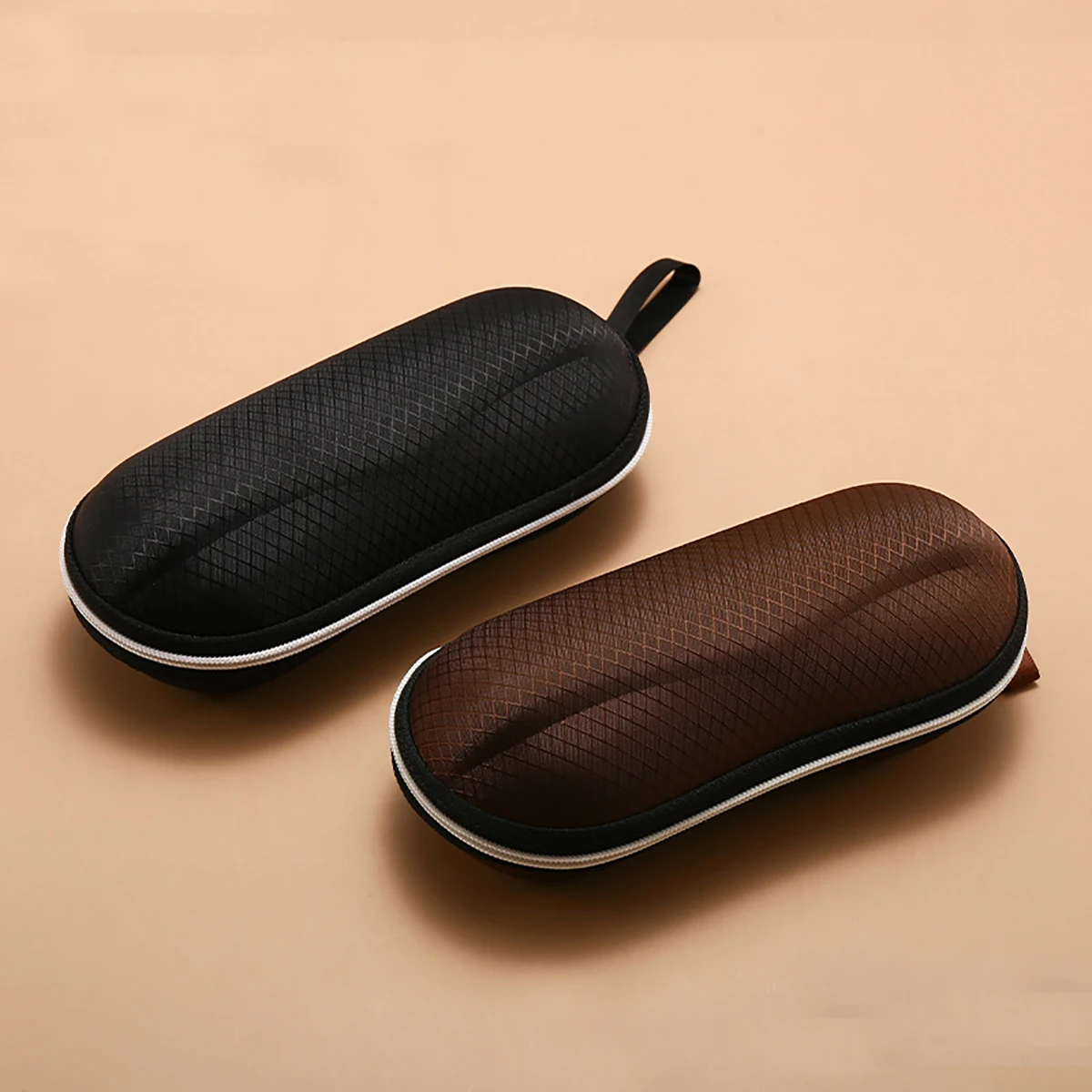 1pc Protective Glasses Case Hard Zipper EVA Shell Sport Sunglasses Box Eyeglasses Bag Travel Pack Pouch Portable Eyewear Case