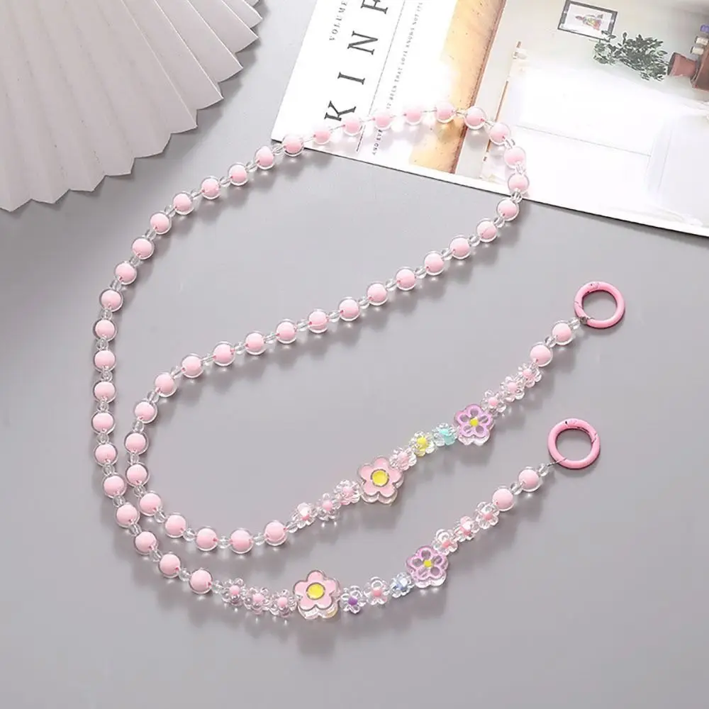 Модный милый цветок из бисера, цветок, ремешок для телефона, подвесное украшение, универсальный кошелек, ожерелье, цепочка, сумка через плечо, сумка-цепочка