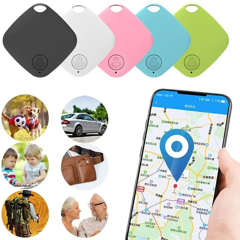 

Mini GPS Locator AntiLost Alarm Wallet Keychain Smart Tag Bluetooth Tracer Keychain Dog Pet Child Tracker Key Finder Accessories
