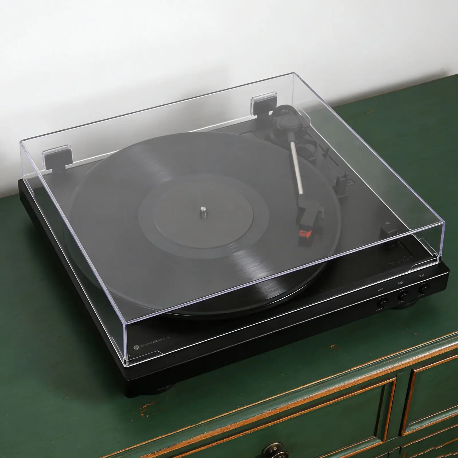 Transparent Acrylic Turntable Dust Cover Replacement Protective Lid 16.2x13.2x2.4in Clear Cover for Vinyl Record Player Audio