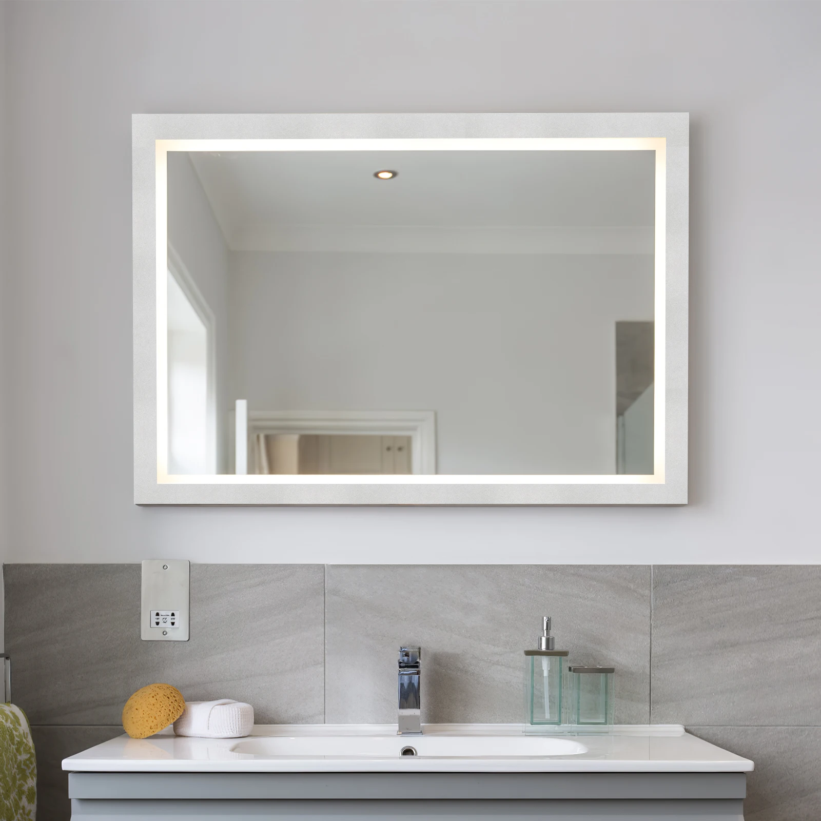 Bingkai Buletin Dekoratif Perak 13CMx5M untuk Wallpaper Glitter, Dekorasi Kamar Mandi dan Rumah, Perekat Tempel