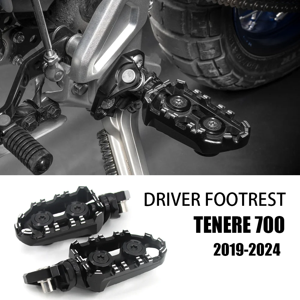 

for YAMAHA Tenere700 Driver Footrest TENERE 700 T7 Accessories Replacement footrest 2019- Tenere 700 T7 Adjustable Footpegs