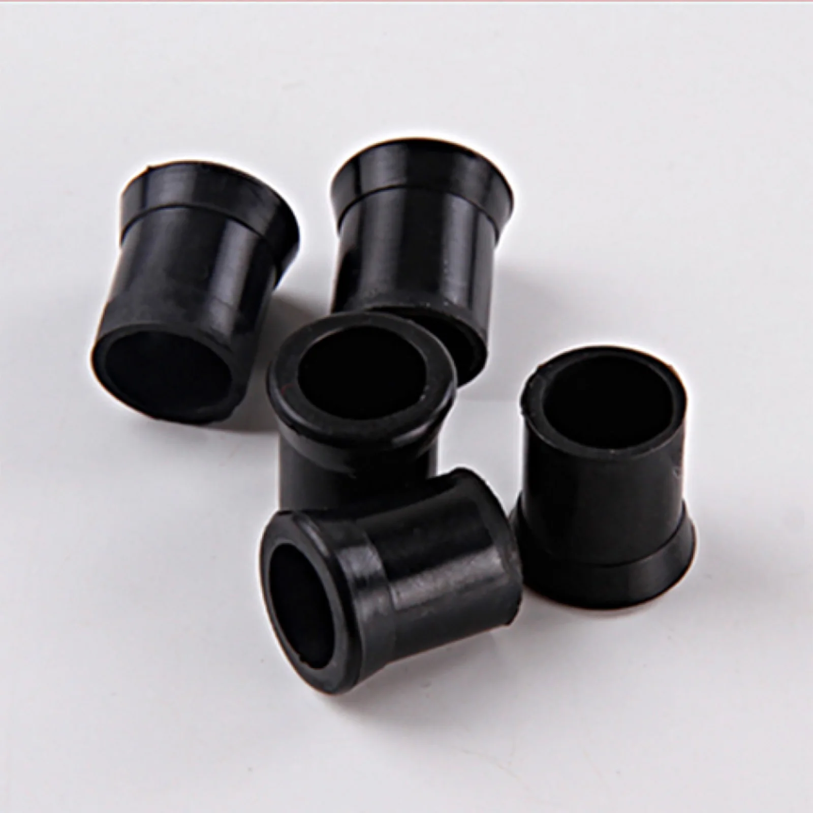 20 قطعة 1.7 سنتيمتر الأسود المطاط التبغ الأنابيب التدخين تلميح القبضات الدخان المعبرة الجذعية حلقة سيليكون كم واقية