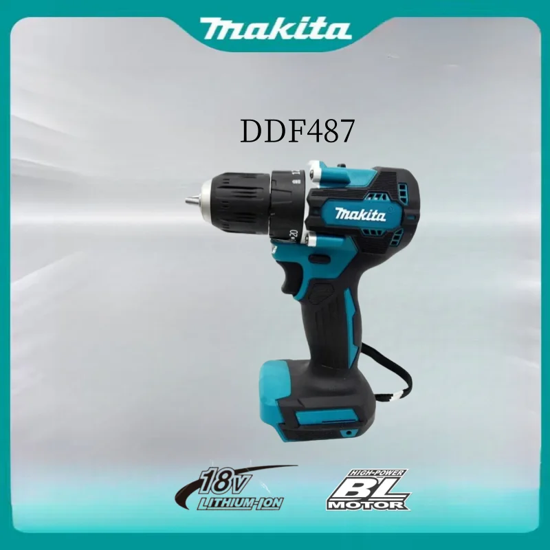 

Makita tools 18V DDF487 10MM Brushless Cordless Rechargeable Compact Screwdriver Impact Driver Electric Power Wireless drills