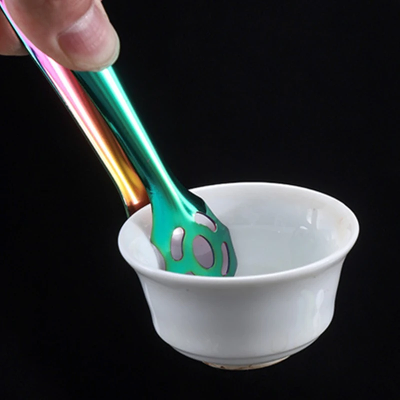 الفولاذ المقاوم للصدأ آيس كيوب كليب القهوة السكر المشبك الشواء اللحوم الخبز ملقط طعام بار أواني المطبخ #6