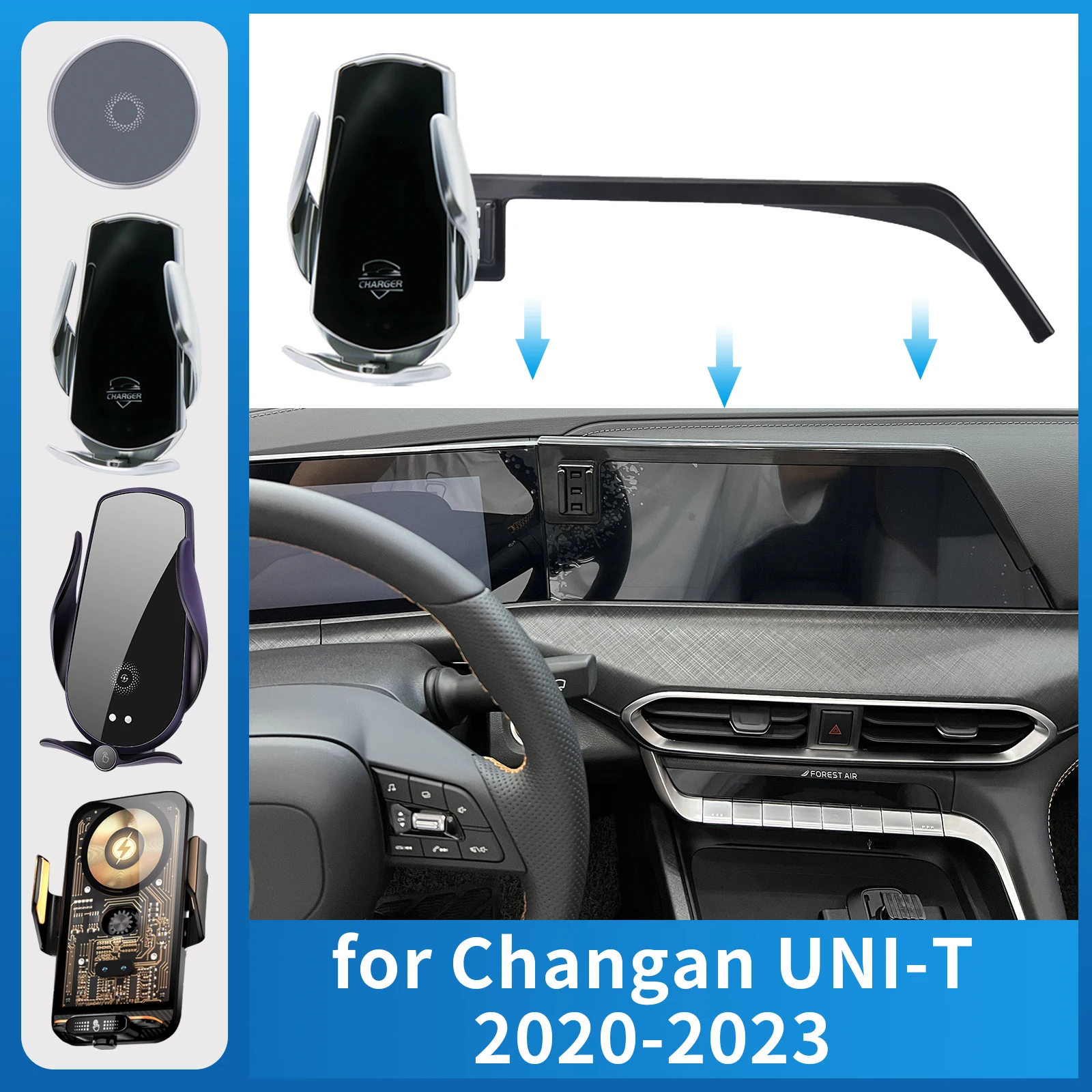 

Car Phone Holder for Changan UNI-T UNIT 2020 2021 2022 2023 Charging GPS Bracket Navigation Stand Auto Accessories