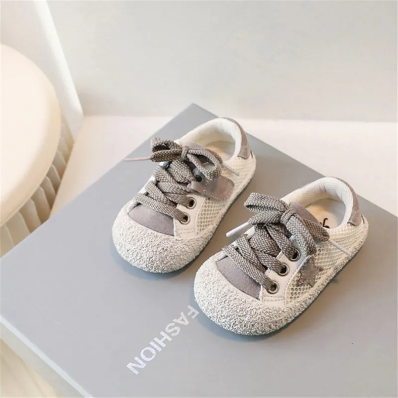 

New Summer Baby Shoes For Boys Mesh Breathable Kids Shoes Star Soft Sole Fashion Toddler Girls Sneakers