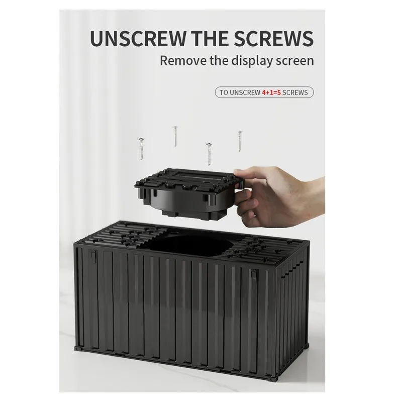 ABUM-コイン貯金箱 デジタルLCDカウント機能付き ロシア通貨対応 電子式貯金箱 ジャーコンテナ マネーバンク