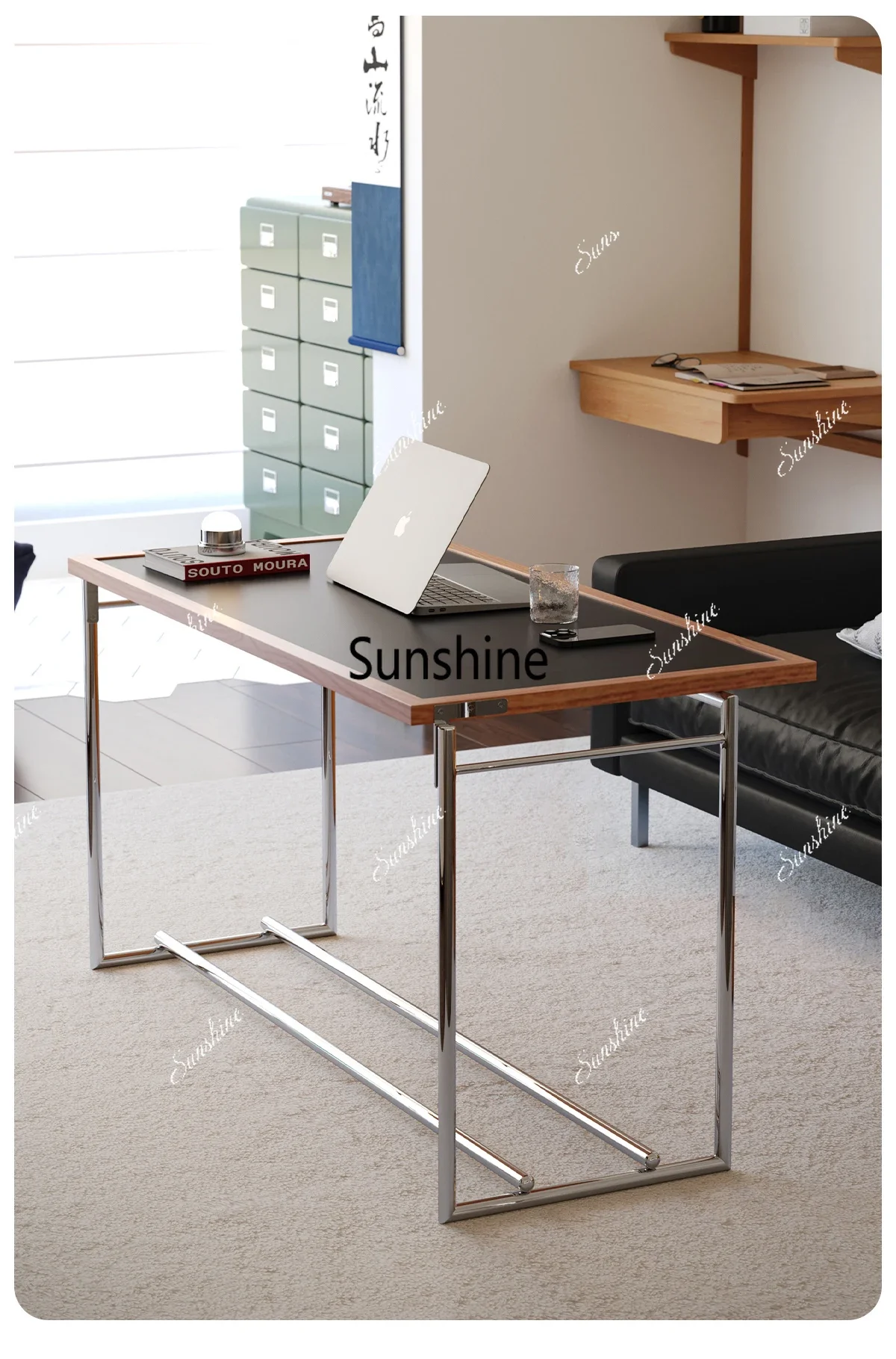 

Rectangular Multifunction Coffee Table Metal Legs Lift Up Trendy Modern Coffee Table Luxury Nordic Mueble Salon Furniture FT