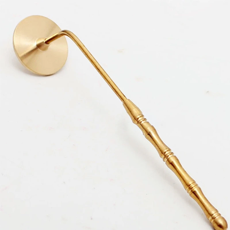 Brass Incense Press with Long Handle Metal Powder Seal Tools DIY Fragrance Incense Mold for Burner Accessories for